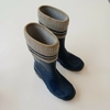 BOTAS LLUVIA N.32 AZULES LISAS GOMA TEJIDO