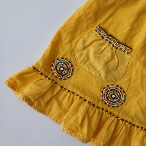 VESTIDO SCHIERARI T. 3- 4 AÑOS AMARILLO CANUTILLOS - comprar online