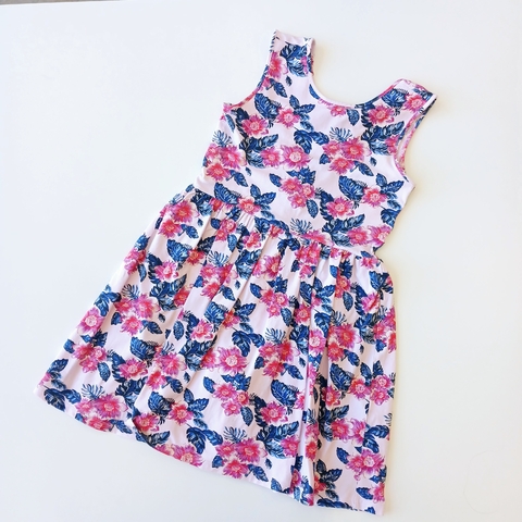 VESTIDO FOREVER 21 .13-14 AÑOS S/M FLORES