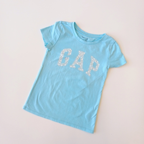 REMERA GAP T. 4- 5 AÑOS TURQUESA M/C* DETALLE