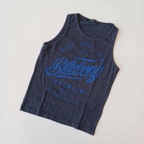 MUSCULOSA BILLABONG T. 12 AÑOS GRIS TOPO LETRAS