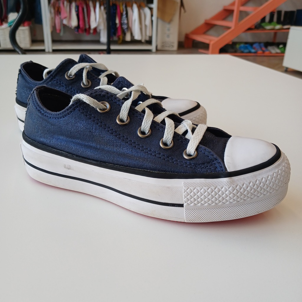 Fashion converse plataforma metalizadas