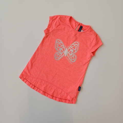 REMERA MIMO T. 2 AÑOS FLUOR MARIPOSA M/C