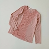 REMERA ZARA T. 11- 12 AÑOS ROSA ENCAJE M/L