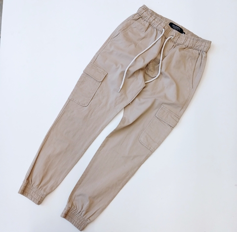 PANTALON GONORTH T.12/14 AÑOS BEIGE CARGO *DETALLE