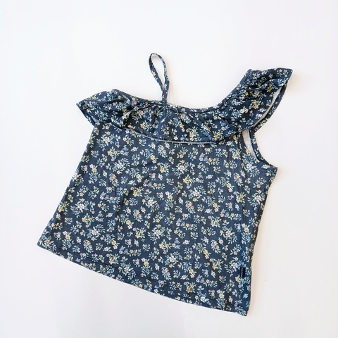 MUSCULOSA MIMO T.12 AÑOS AZUL FLORES VOLADO