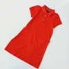 VESTIDO TOMMY HILFIGER T. 12- 14 AÑOS ROJO APLIQUES PIQUE - comprar online