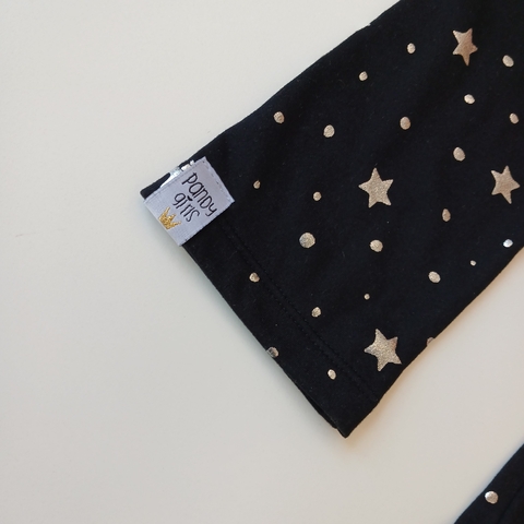 CALZA PANDY T. 16 ( 10- 12 AÑOS ) NEGRA ESTRELLAS TERMICA - comprar online