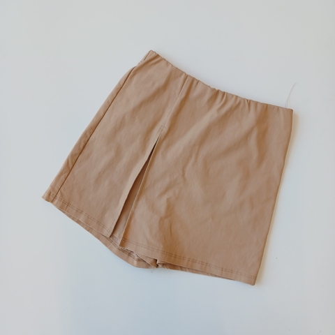 SHORT POLLERA S/M T. 12-14 AÑOS MARRON CLARITO TAJO