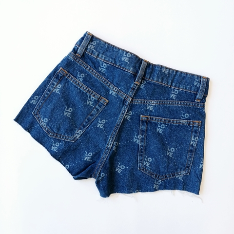 SHORT DIVIDED T. 14 AÑOS JEANS AZUL LOVE en internet