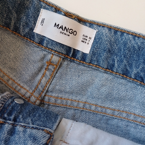 SHORT MANGO T.14 AÑOS JEANS PERLAS DEFLECADO en internet