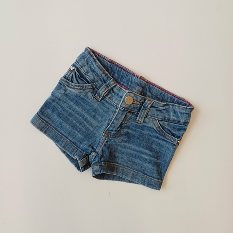 SHORT GRISINO T.18 MESES JEANS * DETALLE