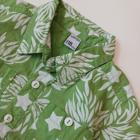 CAMISA YAMP T. 18 MESES HAWAIANA VERDE M/C en internet