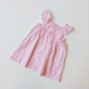 VESTIDO BABY COTTONS T. 18 MESES RAYAS ROSA MUSCULOSA BOMBACHUDO