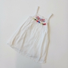 VESTIDO CHEEKY T. 3 AÑOS BLANCO BORDADO FLORES