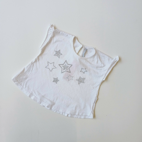 REMERA MIMO T.6-9 MESES ESTRELLAS PLATEADAS