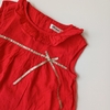 BLUSA PETTIS T3- 6 MESES ROJO MOÑO DORADO - comprar online