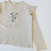 REMERA ZARA T. 10 AÑOS BEIGE FLOR M/L * DETALLE - comprar online