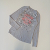 REMERA MIMO T. 12 AÑOS GRIS LOVE ME M/L* DETALLE