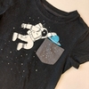 REMERA CAT&JACK T. 4 AÑOS NEGRA ASTRONAUTA M/C - comprar online