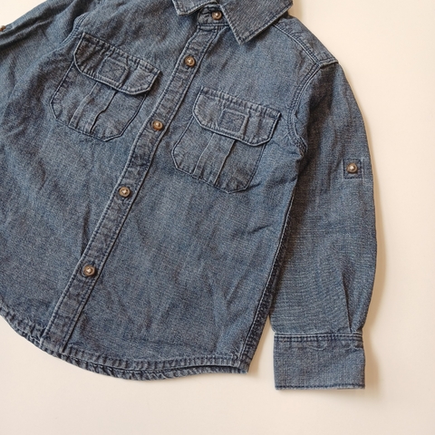 CAMISA CARTERS T.2 AÑOS M/L JEAN BOLSILLOS *DETALLE - comprar online