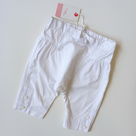 PANTALON CRAYON T.3-6 MESES BLANCO NYLON NUEVO