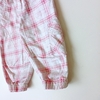 PANTALON CRAYON T. 6-9 MESES BLANCO CUADROS ROSA NUEVO - comprar online