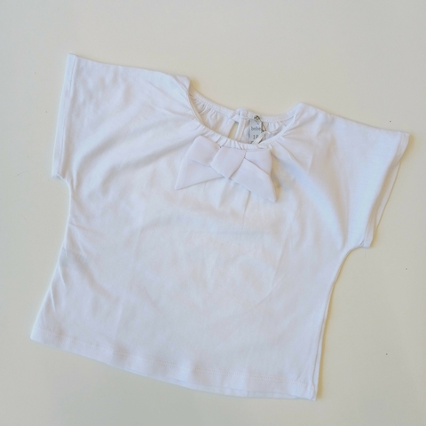 REMERA CRAYON T. 18 MESES BLANCO MOÑO M/C NUEVO