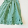 VESTIDO H&M T. 8-9 AÑOS VERDE BRODERIE FALDA * DETALLE - comprar online