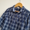 Camisa H&M T.12-18 meses azul cuadros m/l - comprar online