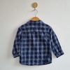 Camisa H&M T.12-18 meses azul cuadros m/l - Eme de Mar