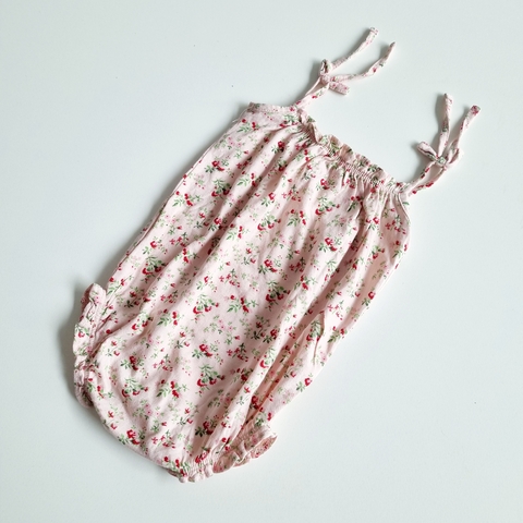 Body Paula Cahen T. 0 mes rosa florcitas - comprar online