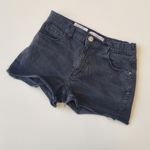 Short Zara T.10 años negro jean *detalle
