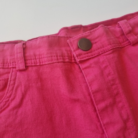 SHORT MISSION GRIL T.12 -14 VER MEDIDAS AÑOS ROSA JEANS FRANJA BRILLO en internet