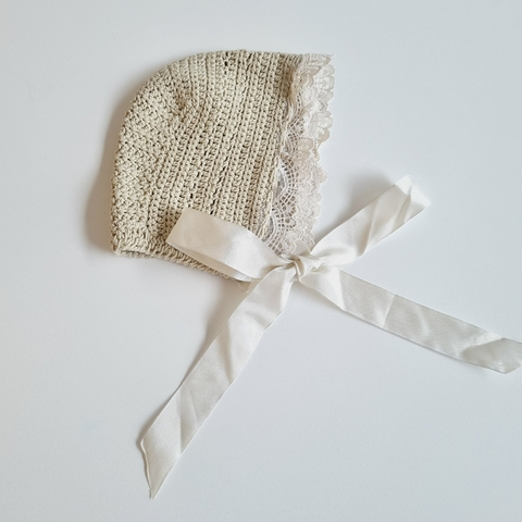 Gorro Crochet T.U aprox3-6 meses
