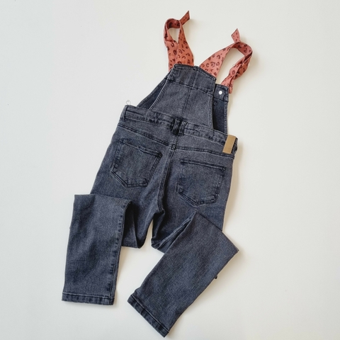 Jardinero Coniglio T. 8 años jeans gris largo * detalle - Eme de Mar