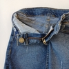 Pollera Crayon t. 4 años jeans flecos - Eme de Mar