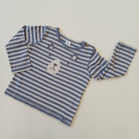 Remera Carters T. 24 meses rayas celeste