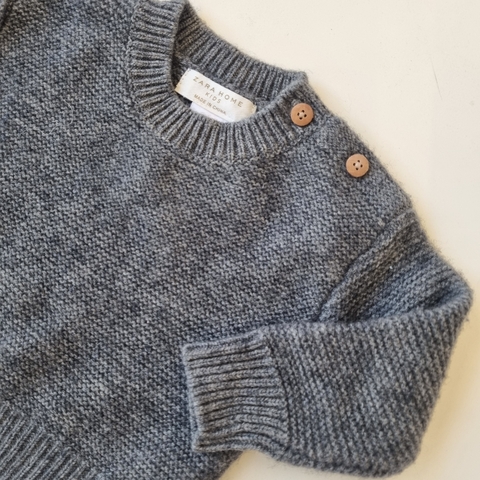 Buzo Zara T. 1- 3 meses gris lana en internet