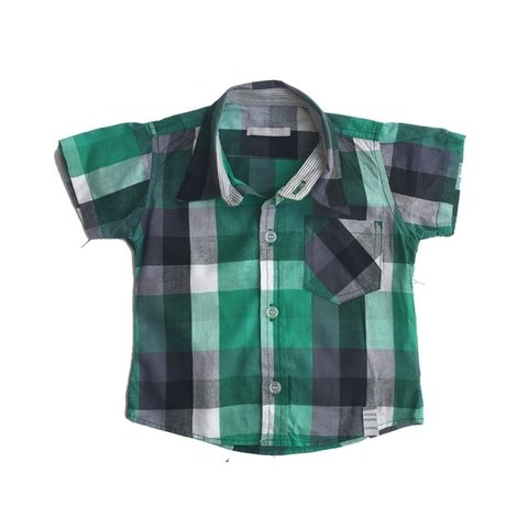 CAMISA MIMO T.L (9-12 M) M/C CUADROS - comprar online