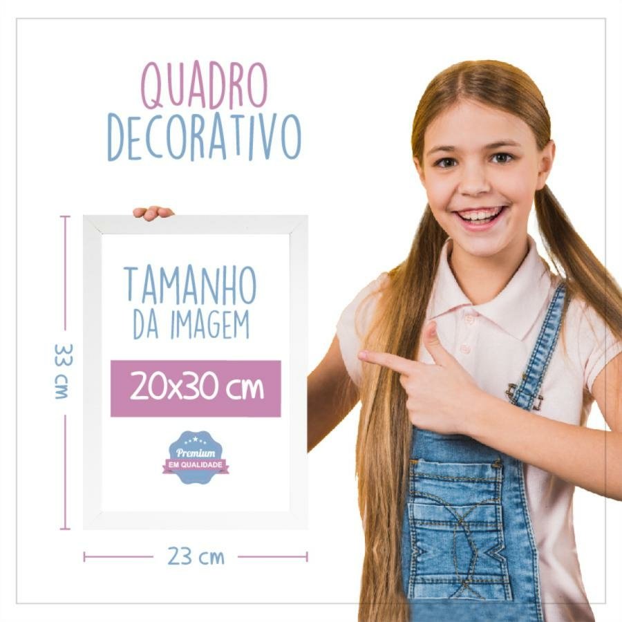 Kit 3 Quadros Quarto Infantil Canvas Desenho Cactos 40x60cm