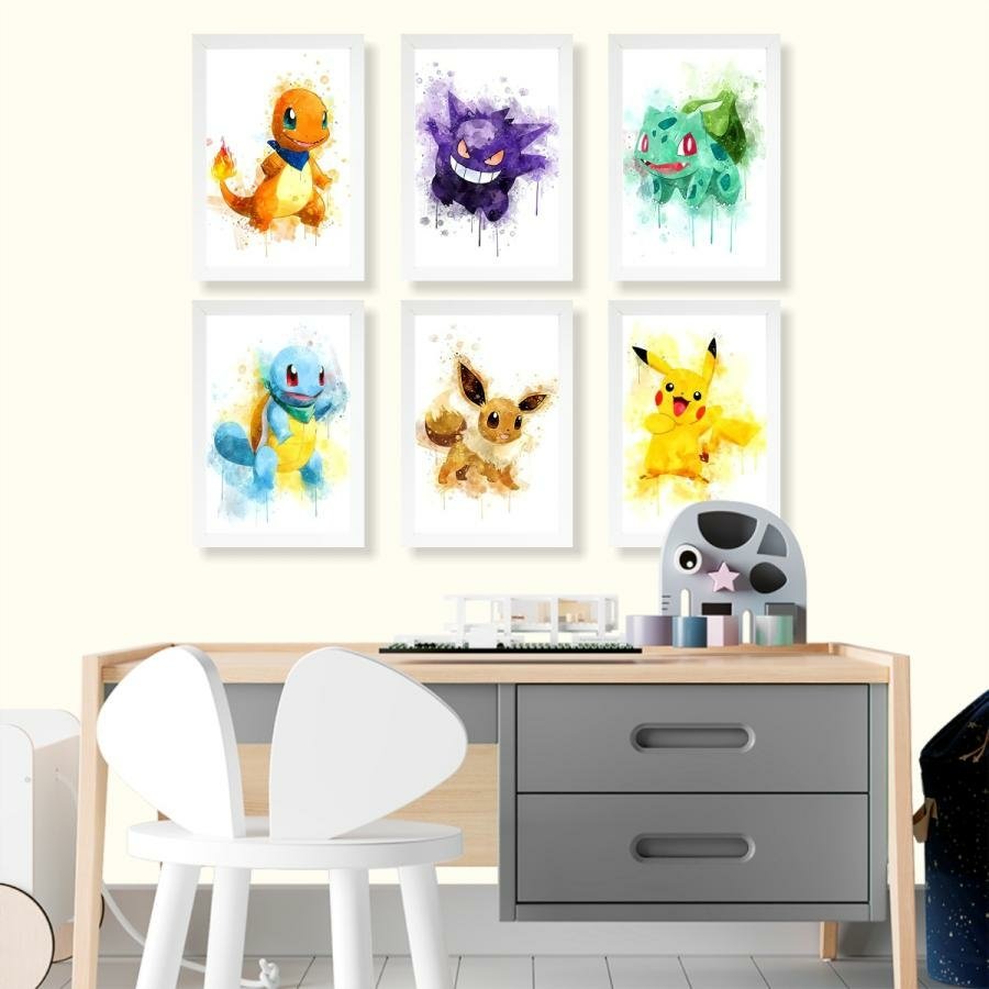 Papel de Parede Autocolante Decorativo Pokemon