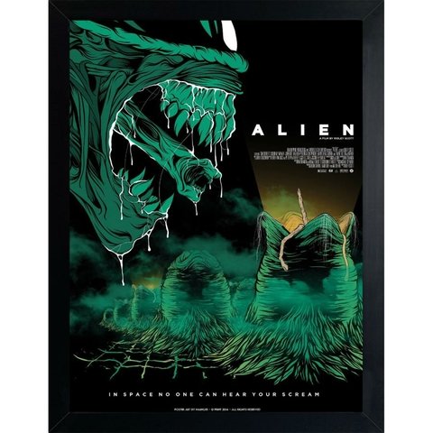 Quadro decorativo Poster O Predador Filme Alien Desenho para sala quarto no  Shoptime