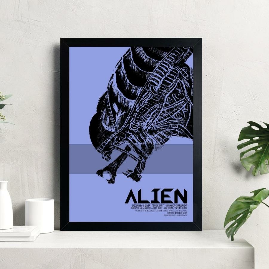 Quadro decorativo Poster Filme Alien Desenho Arte alienigena com o Melhor  Preço é no Zoom