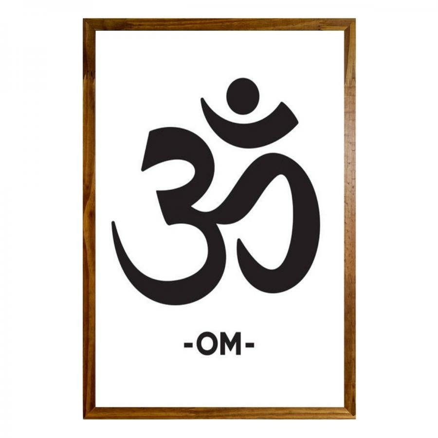 Quadro Home Office arte Símbolo Yoga OM - Conspecto