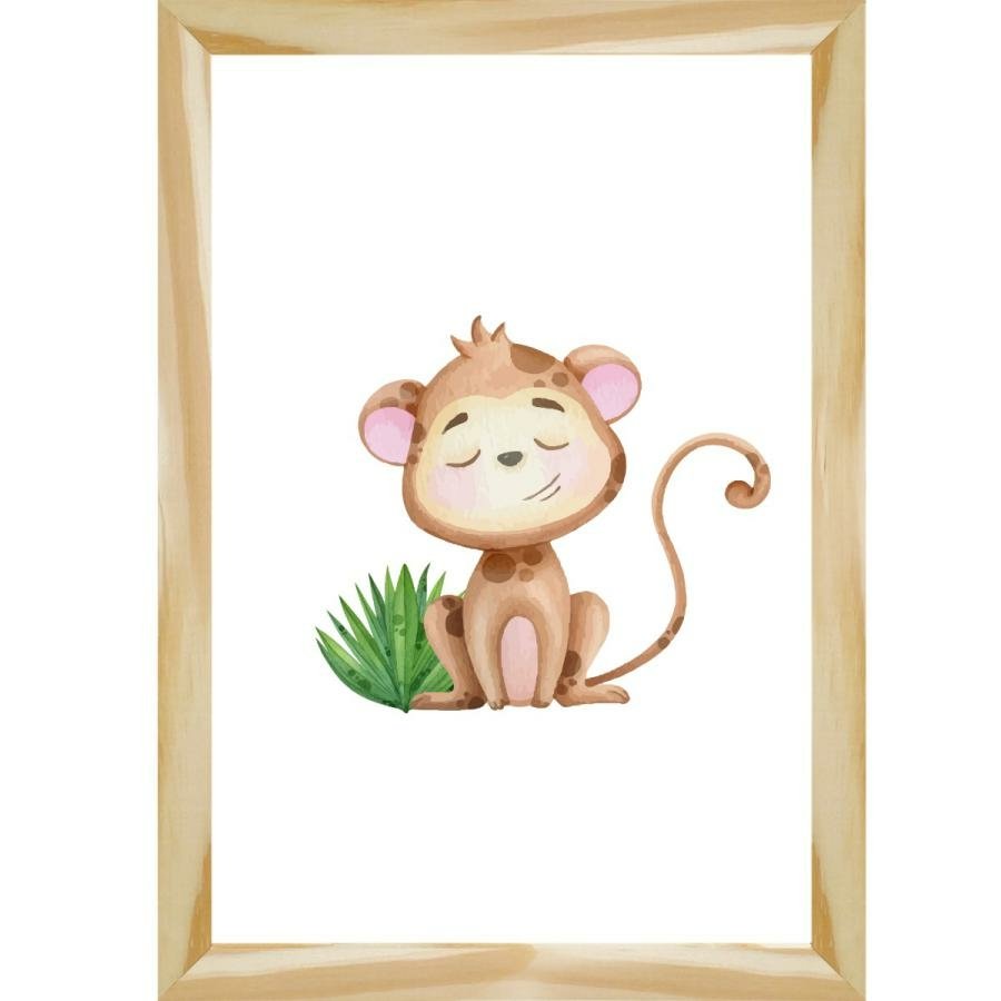 Quadro infantil Desenho Macaco - Comprar em Conspecto