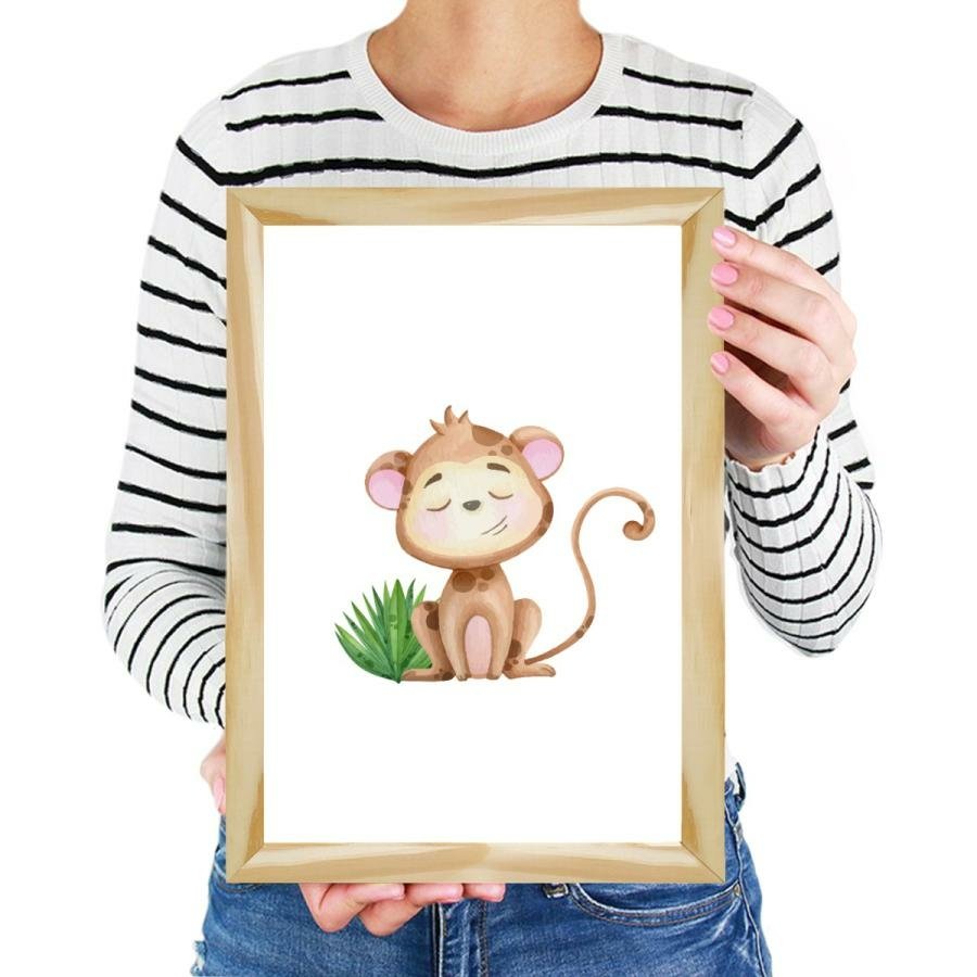 Quadro infantil Desenho Macaco - Comprar em Conspecto