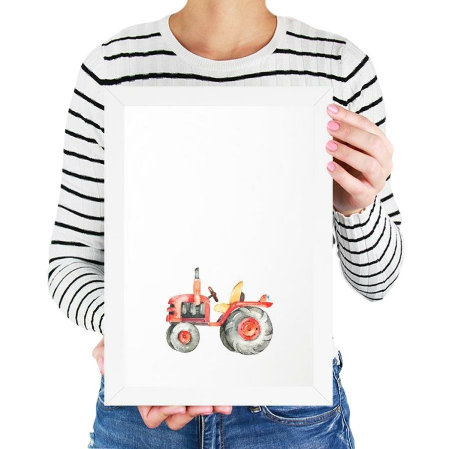 Quadro infantil desenho trator - Comprar em Conspecto