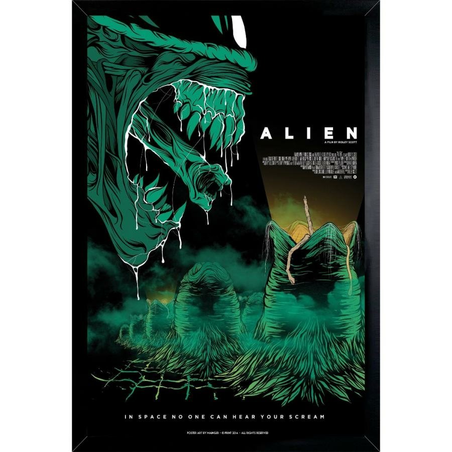 Quadro decorativo Alien Desenho Filme Arte Capa para sala quarto em  Promoção na Americanas