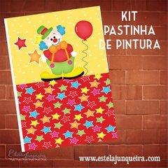 Kit de tecidos pastinha de pintura - Palhaço